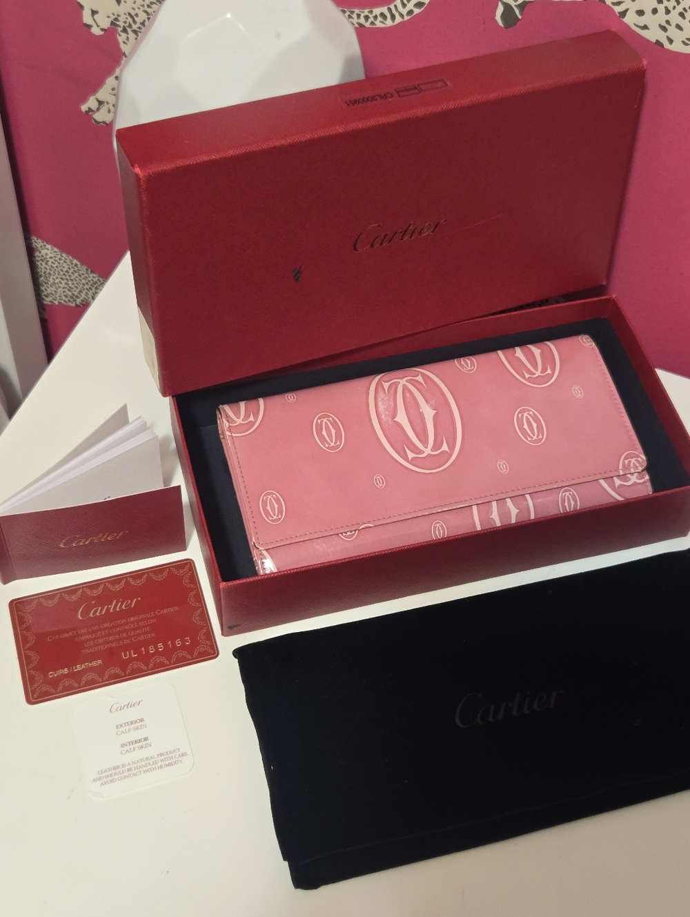 GUC Cartier Happy Birthday Collection Continental Wallet Full Inclusion